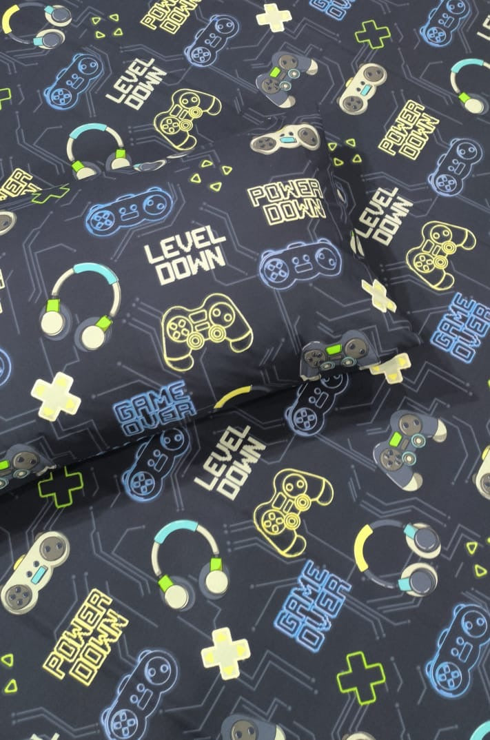 Gamer Kids Cotton  Bedsheet