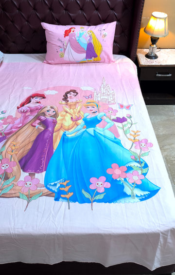 Princess Kids Cotton  Bedsheet