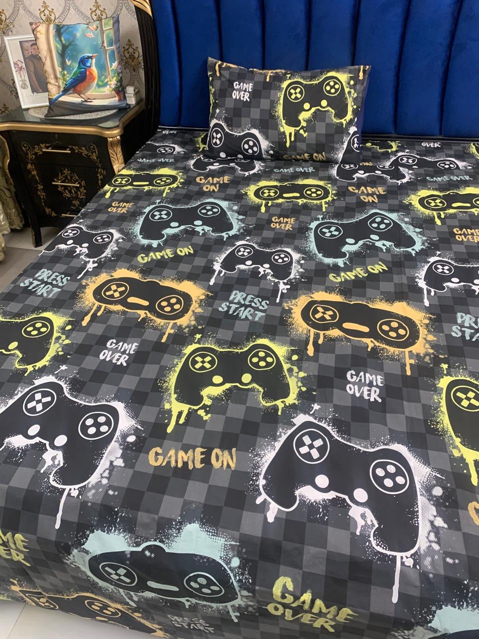 Gamer Kids Cotton  Bedsheet