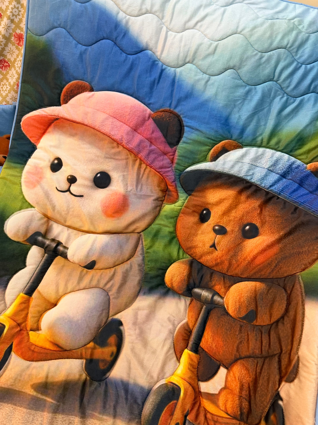 Velveti teddy Cot Bedding Set
