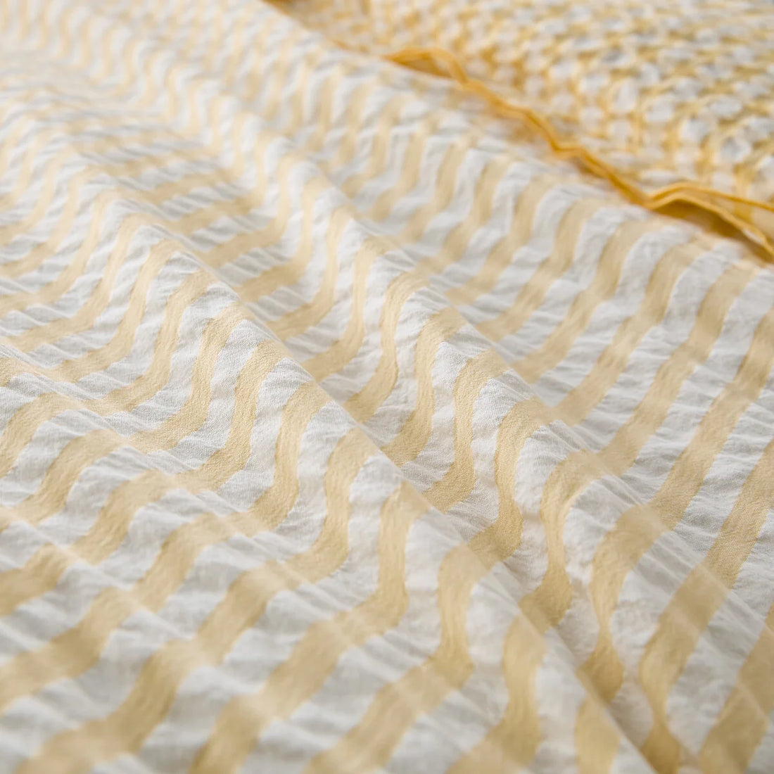 Yellow Cotton seersucker Set