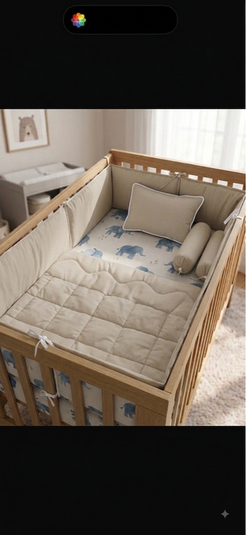 Elephant cot Bedding Set