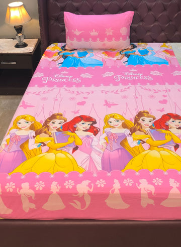 Princess Kids cotton Bedsheet