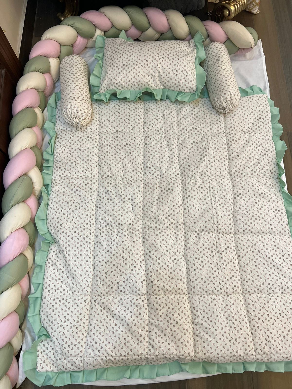 Braided Bumper Cot Set - 3037