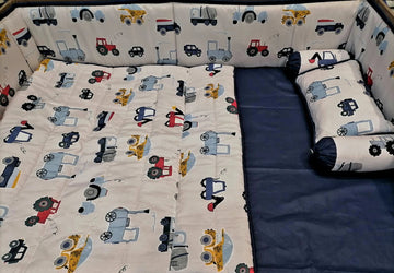 Trucks Cot Bedding Set