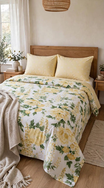 A-108 King Size Comforter Set - With Filling