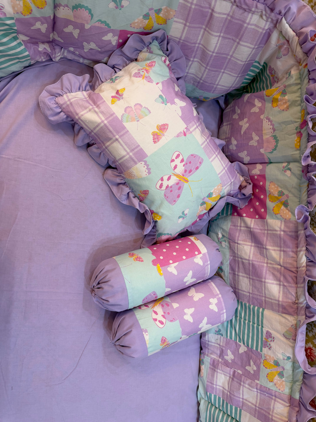 Butterfly cot Bedding Set