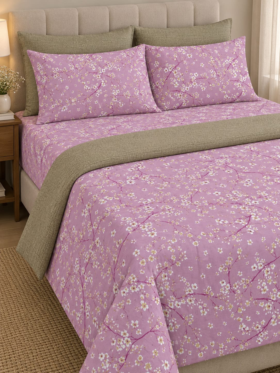 AT-101 King Size Comforter Set - With Filling