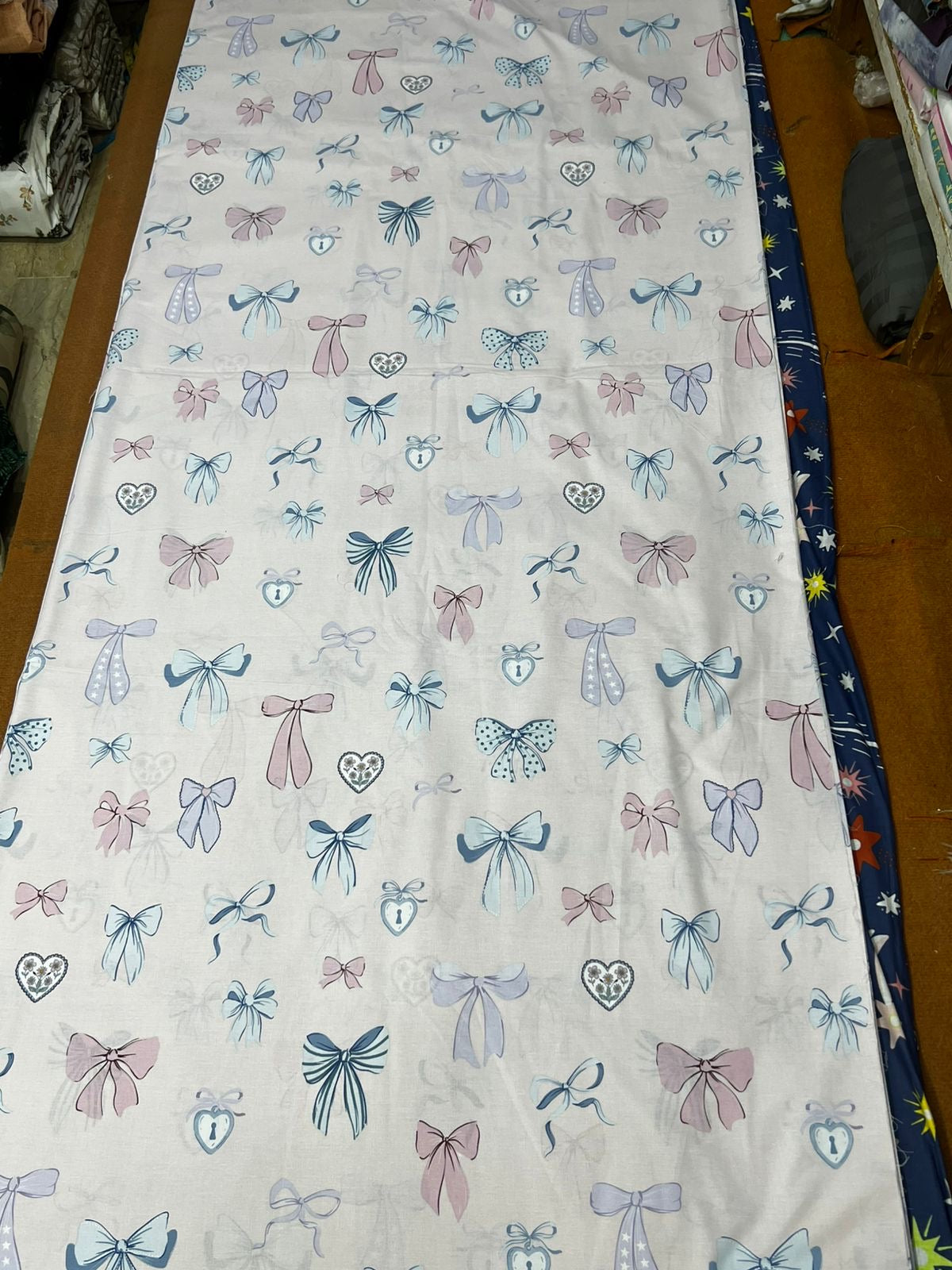 Bows  Kids cotton Bedsheet