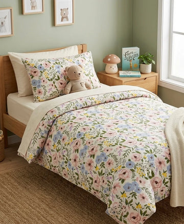 Floral  Kids Comforter\Duvet Set