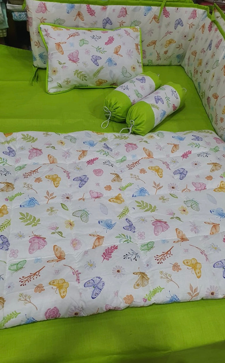 Butterflies Cot Bedding Set
