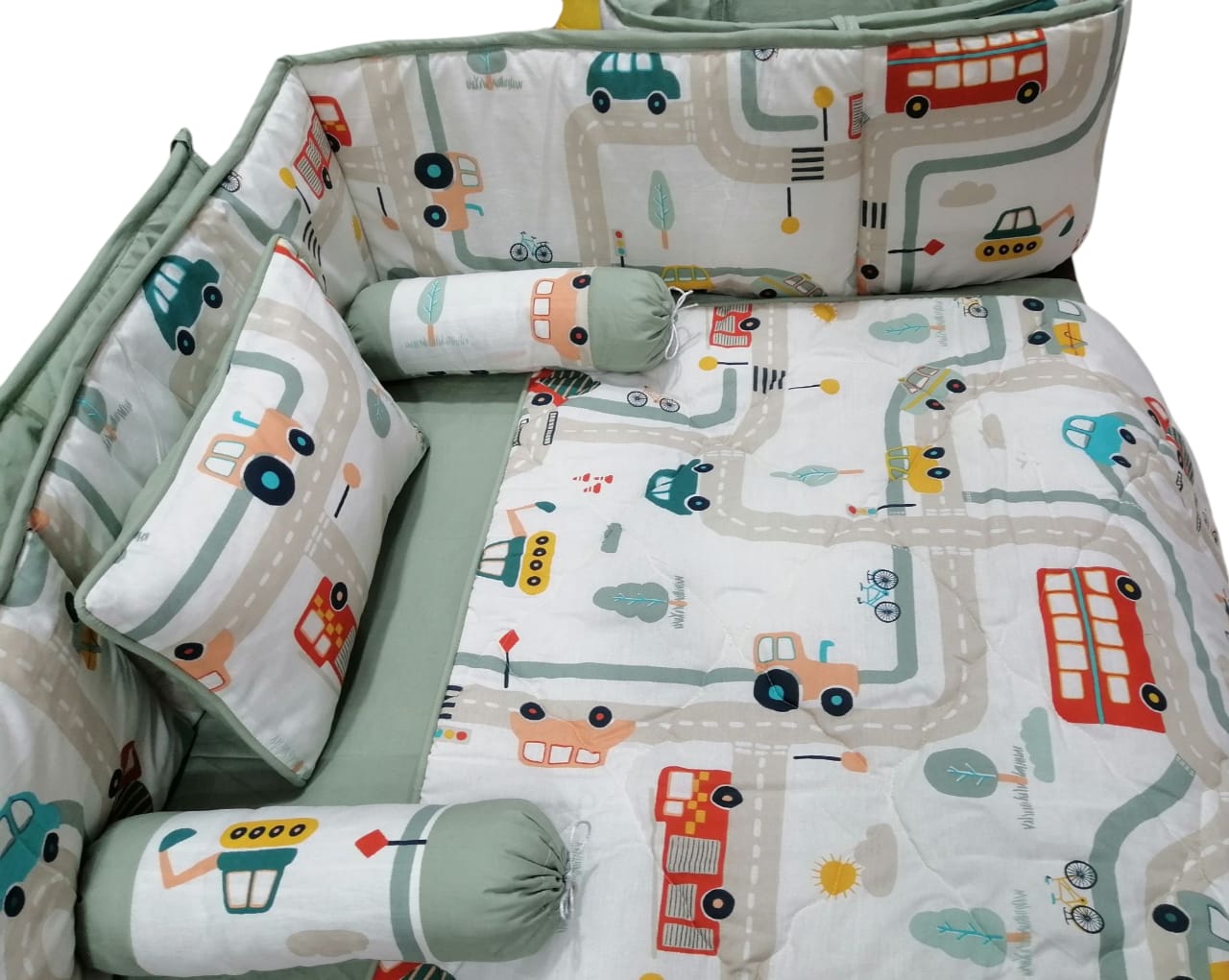 Track Cot Bedding Set