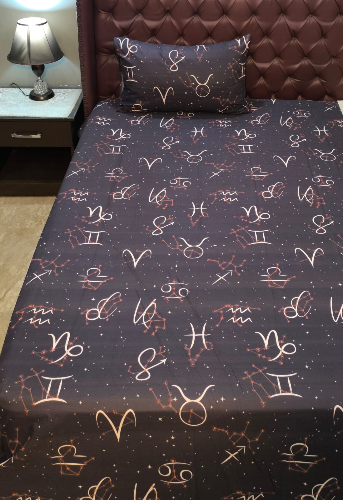 Horoscopes Kids Cotton  Bedsheet