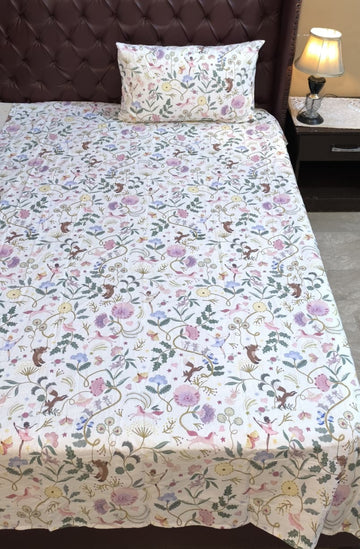 Dancing doll Kids cotton Percale Bedsheet