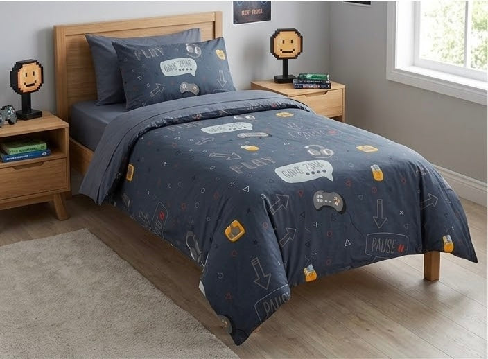 Gamer Kids Cotton  Bedsheet