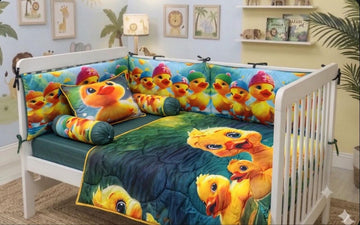 Velveti duckling Cot Bedding Set