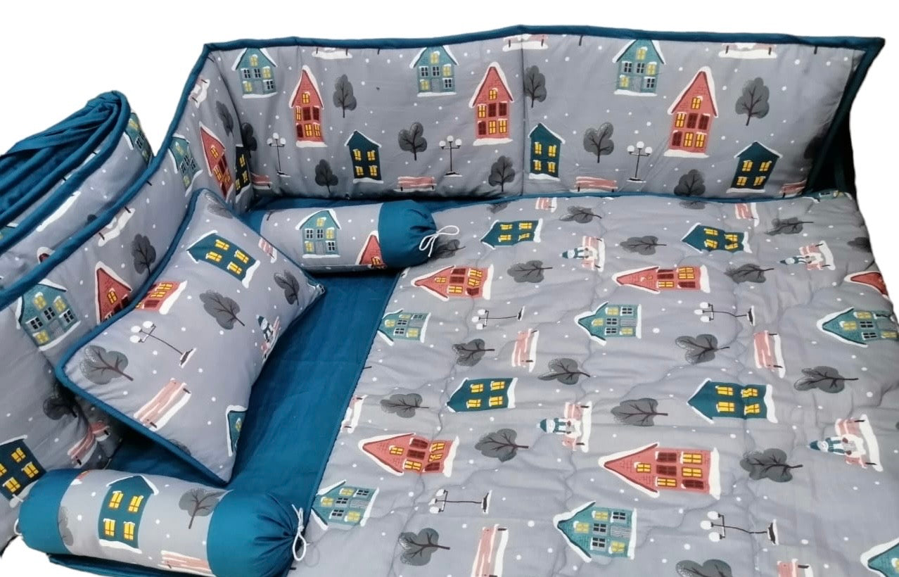 House Cot Bedding Set