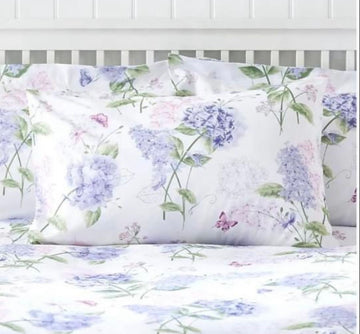 Hydrangea Cotton Bed Sheet