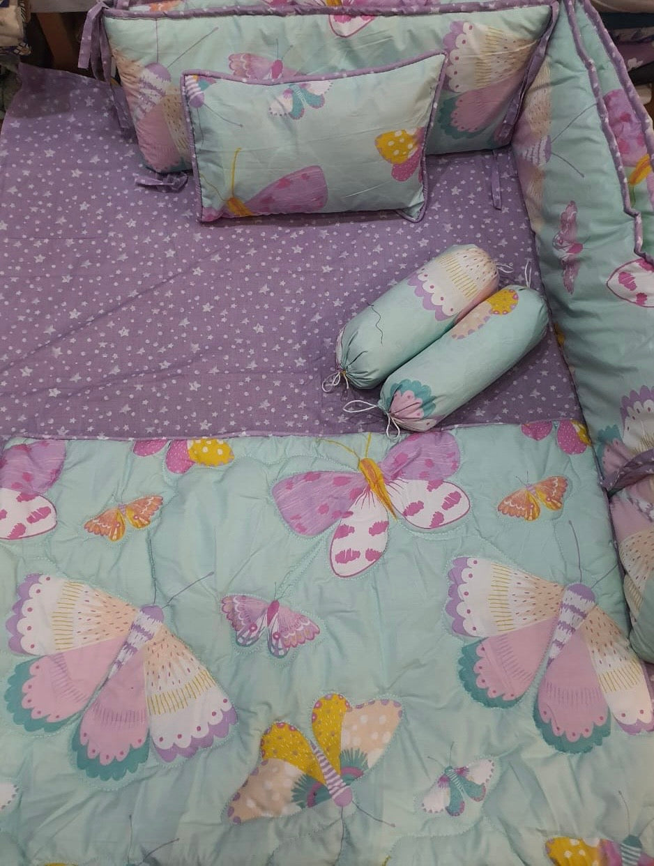 Butterflies Cot Bedding Set