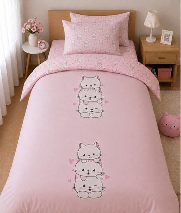 Cat Cotton Bedsheet
