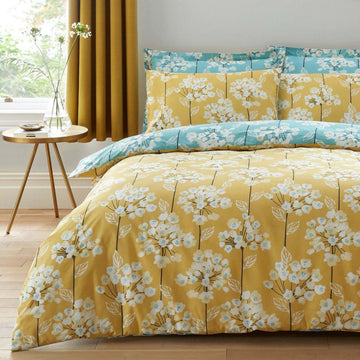 Floral reversible King Size Duvet Cover Set - Without Filling