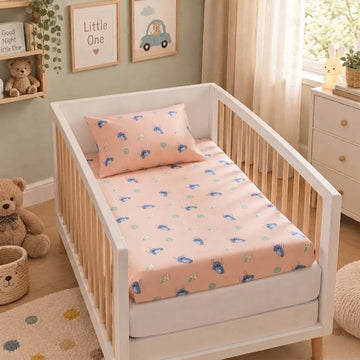 Stitch cotton crib sheet