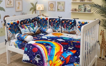 Velveti planets Cot Bedding Set