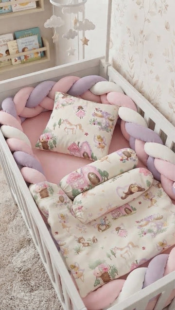Braided Bumper Cot Set - 3076