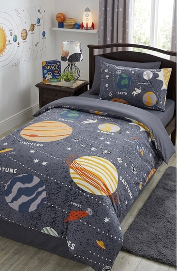 Planets Kids Comforter\Duvet Set