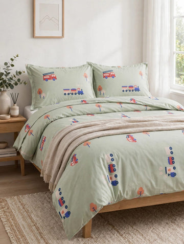 Train Kids Comforter\Duvet Set