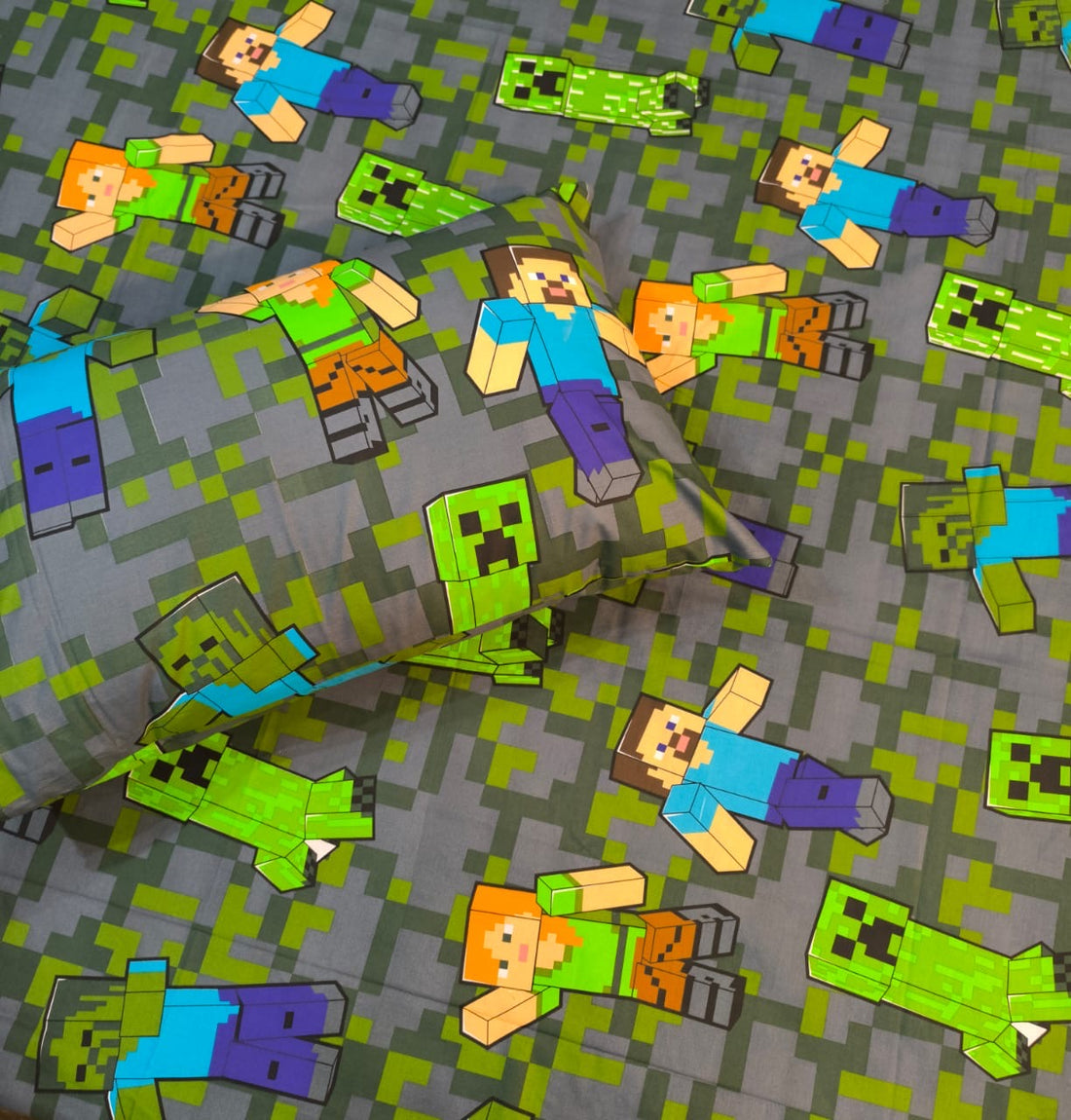 Mine craft Kids Cotton  Bedsheet