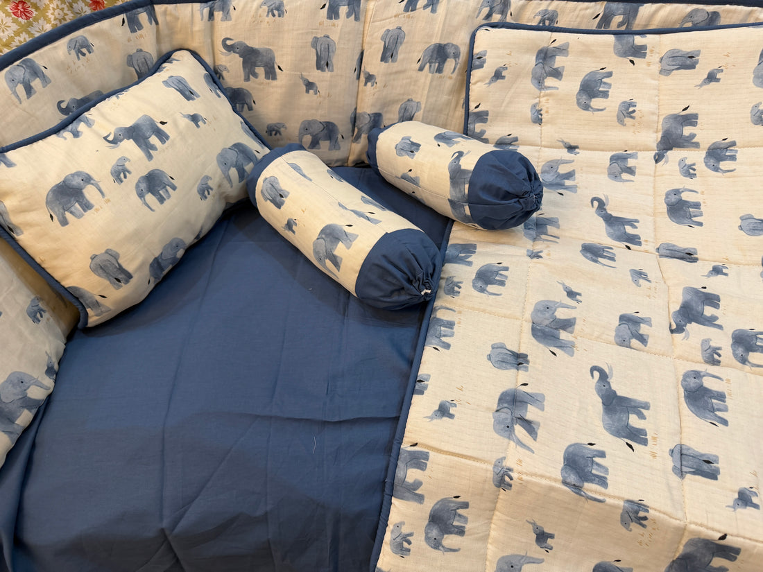 Elephant Cot Bedding Set