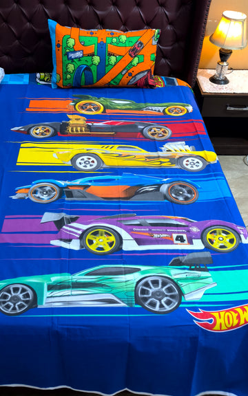 Hot wheels Kids cotton Bedsheet