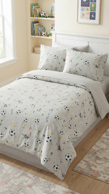 Football Kids Cotton  Bedsheet