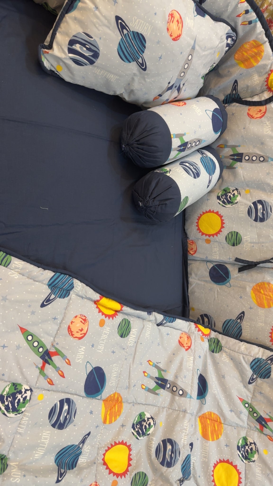 Solar (glow in dark )   Cot Bedding Set