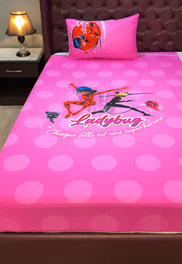 Lady bug miraculous  Kids  Cotton  Bedsheet