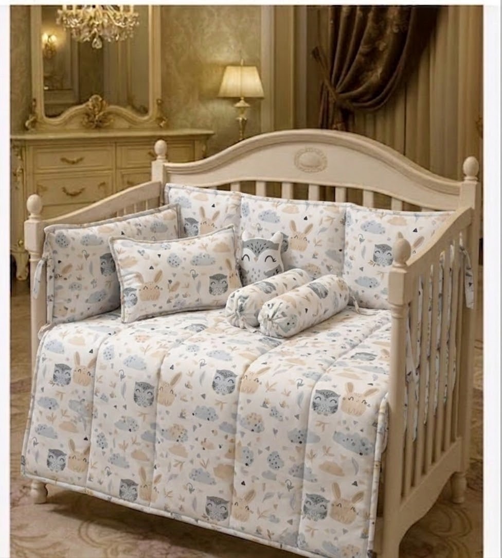 Owl Cot Bedding Set