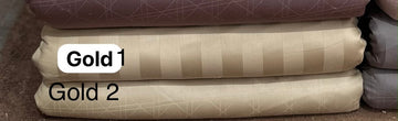 Gold Self Cotton Sateen Set