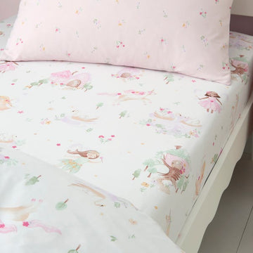 Dolls & unicorns cotton Bedsheet