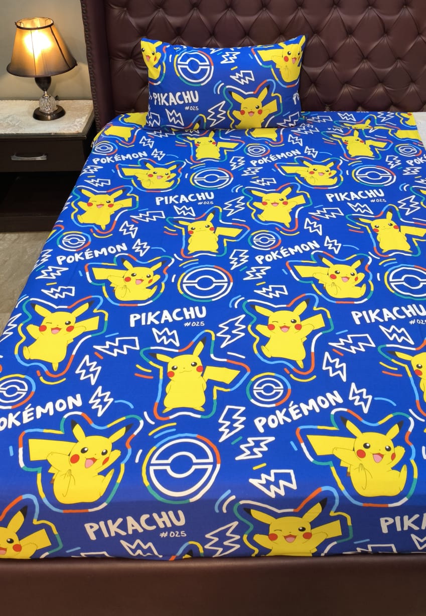 Pokemon Kids cotton Bedsheet