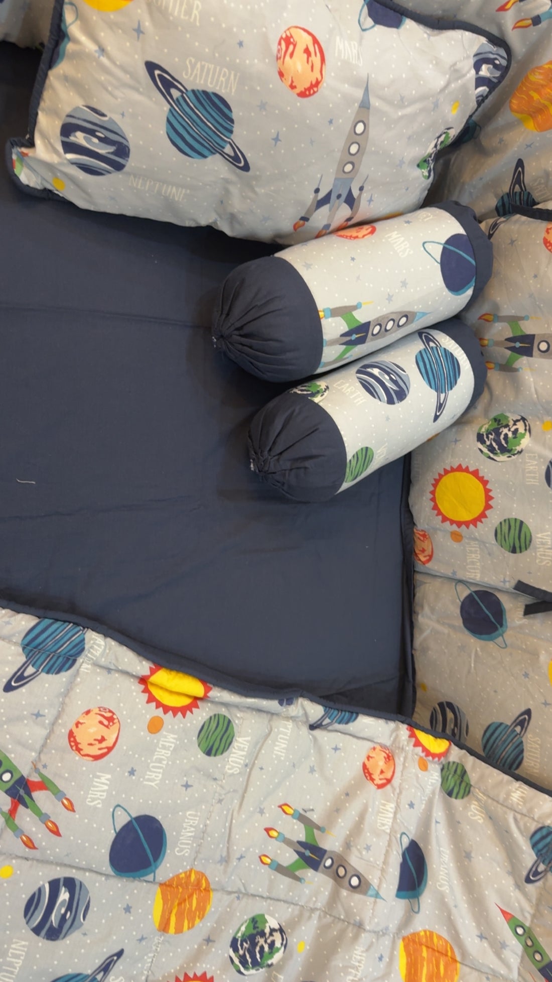 Solar (glow in dark )   Cot Bedding Set