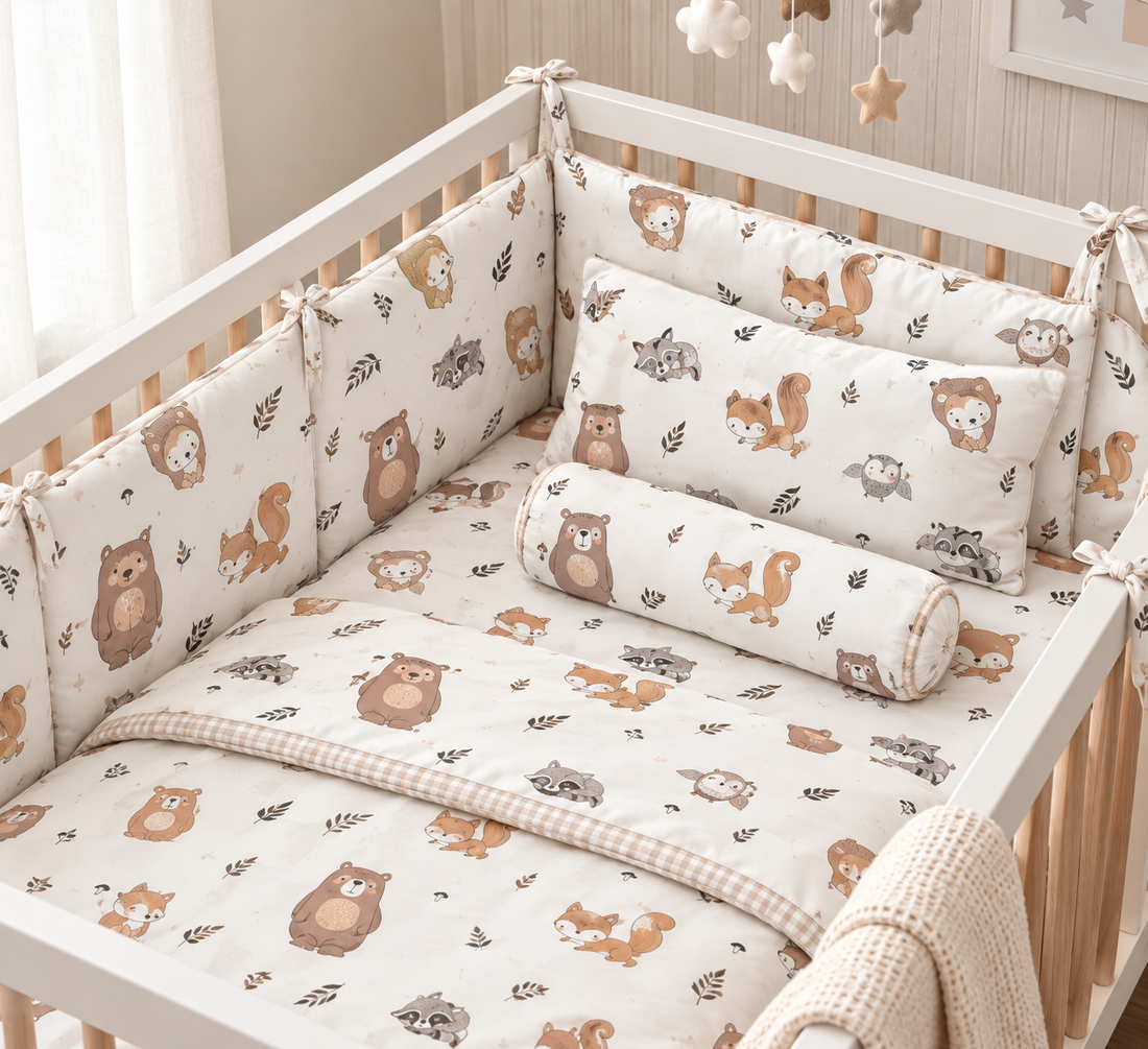 Raccoon Cot Bedding Set