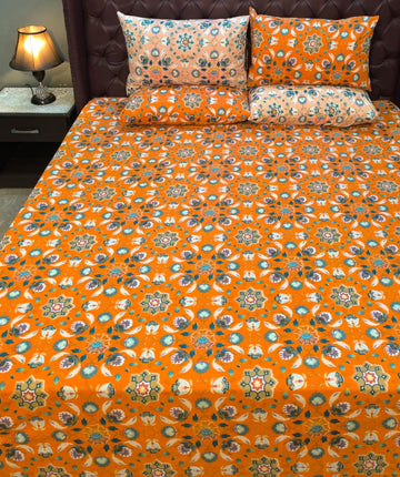 Folks Flora Cotton Bed Sheet