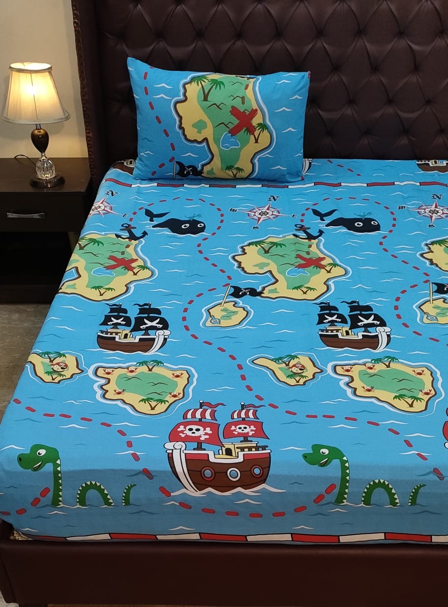 Pirates  Kids cotton Bedsheet