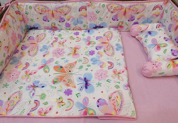 Butterflies Cot Bedding Set