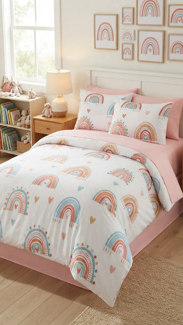 Rainbow Kids Comforter\Duvet Set
