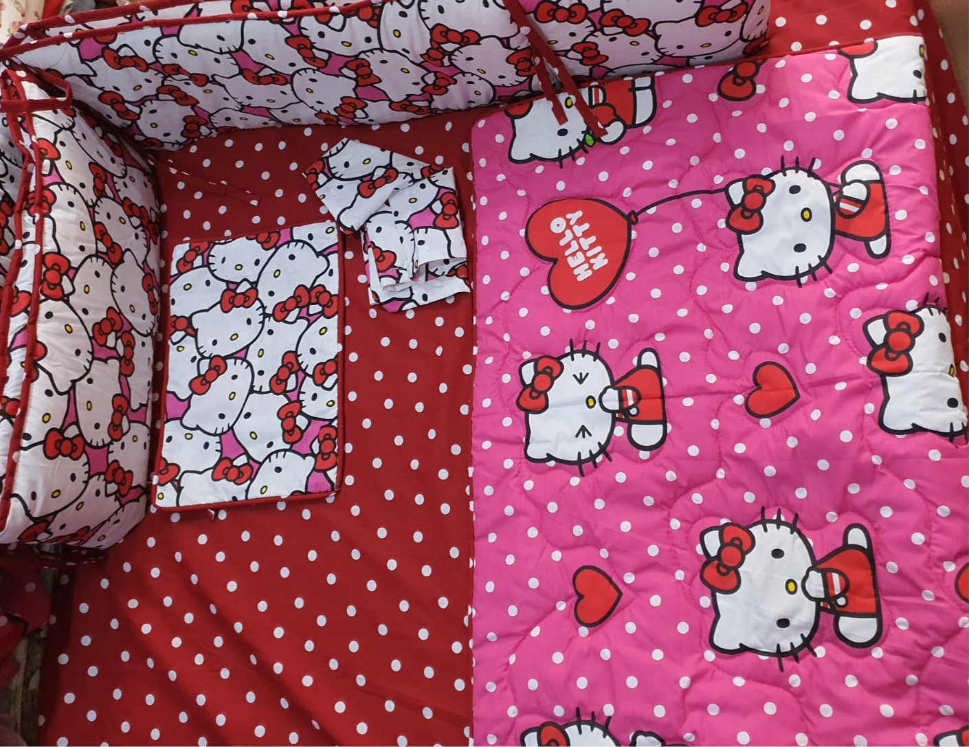 Hello kitty Cot Bedding Set