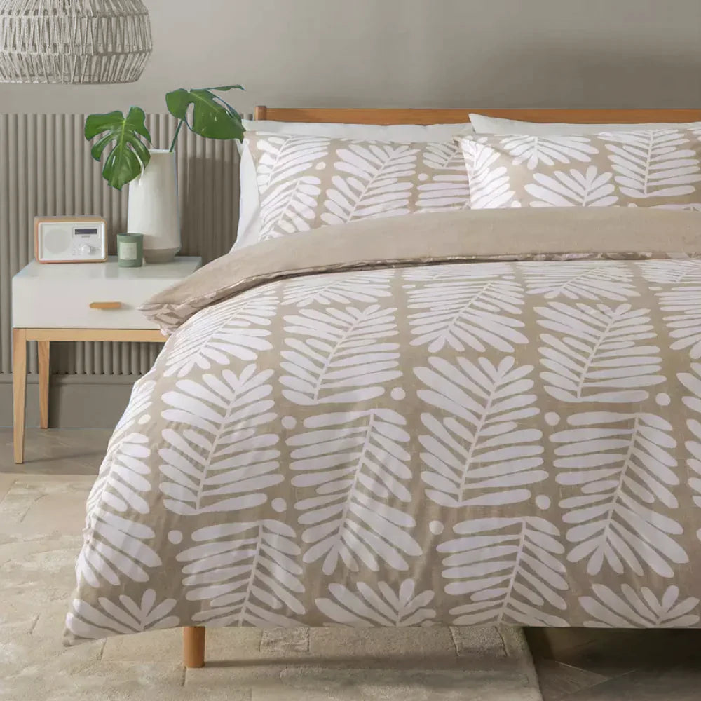 Leafy  King Size Comforter Set - With Filling