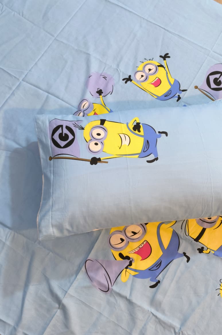 Minnions Kids Cotton  Bedsheet