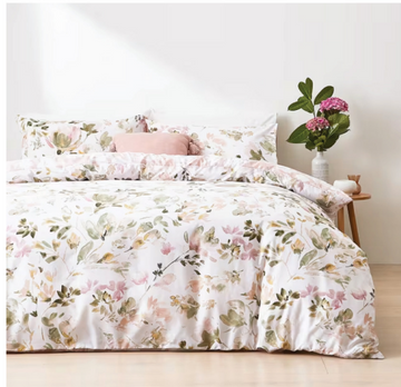 Floral Dunelm King Size Comforter Set - With Filling